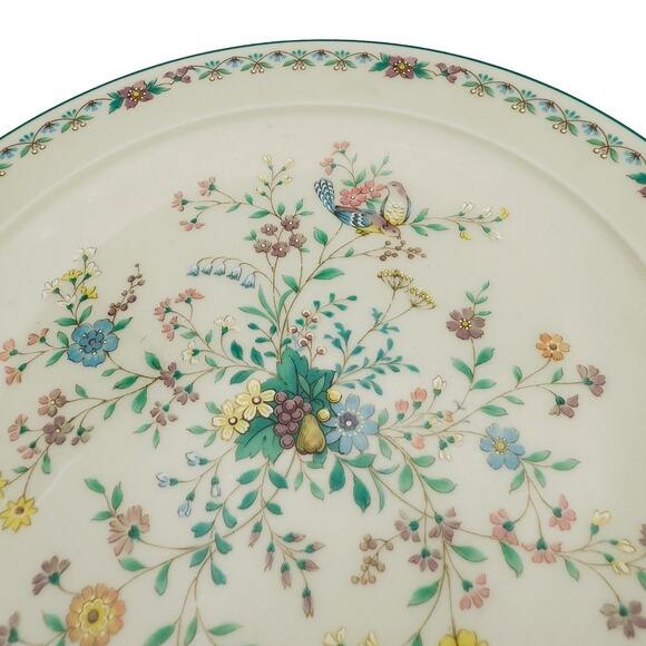 Vintage Noritake Japan Paradise Green 8223 W80 Floral 10" Round Dinner Plate - Picture 2 of 7